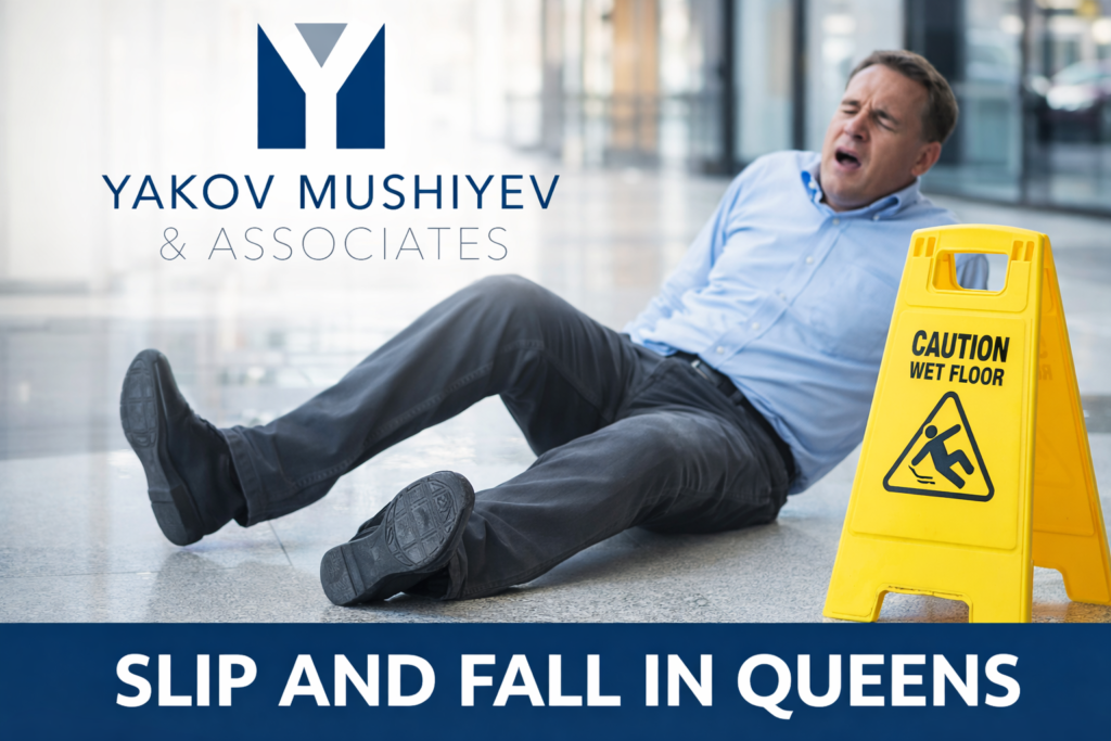 Slip and fall in Queens