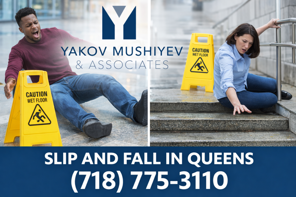 Slip and fall incidents in Queens