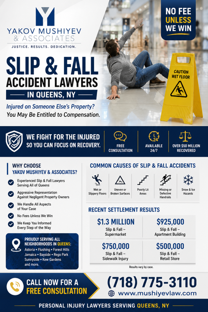 Slip and Fall Accident lawyer in queens