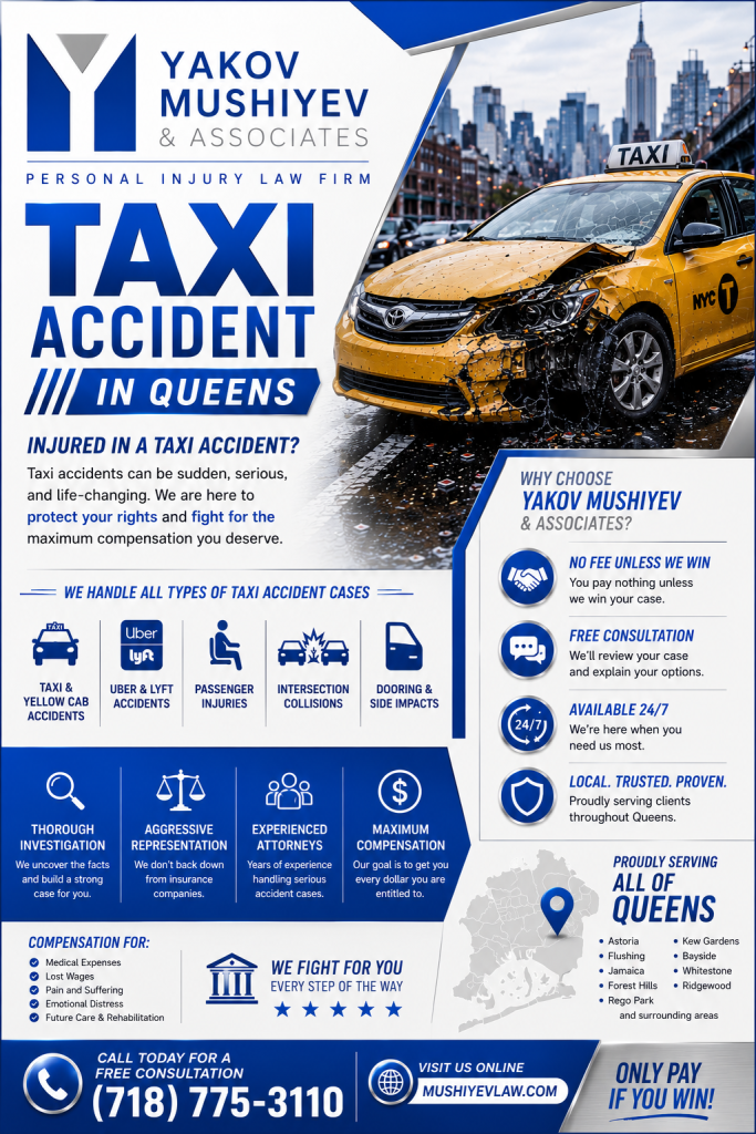 Taxi Accident Lawyers in Rego Park Best Lawyers in NY