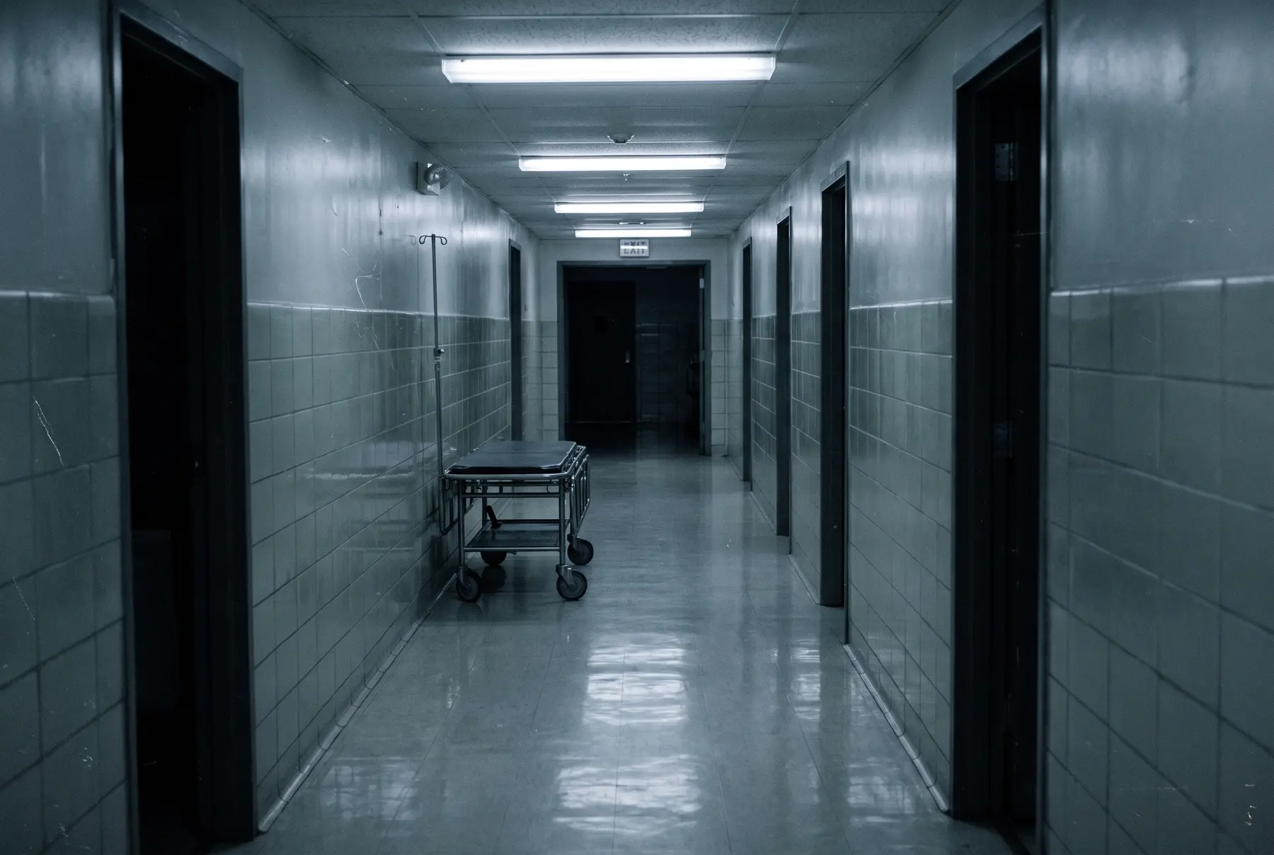 New York crane accident lawyer: a hospital hallway where crane accident victims are treated