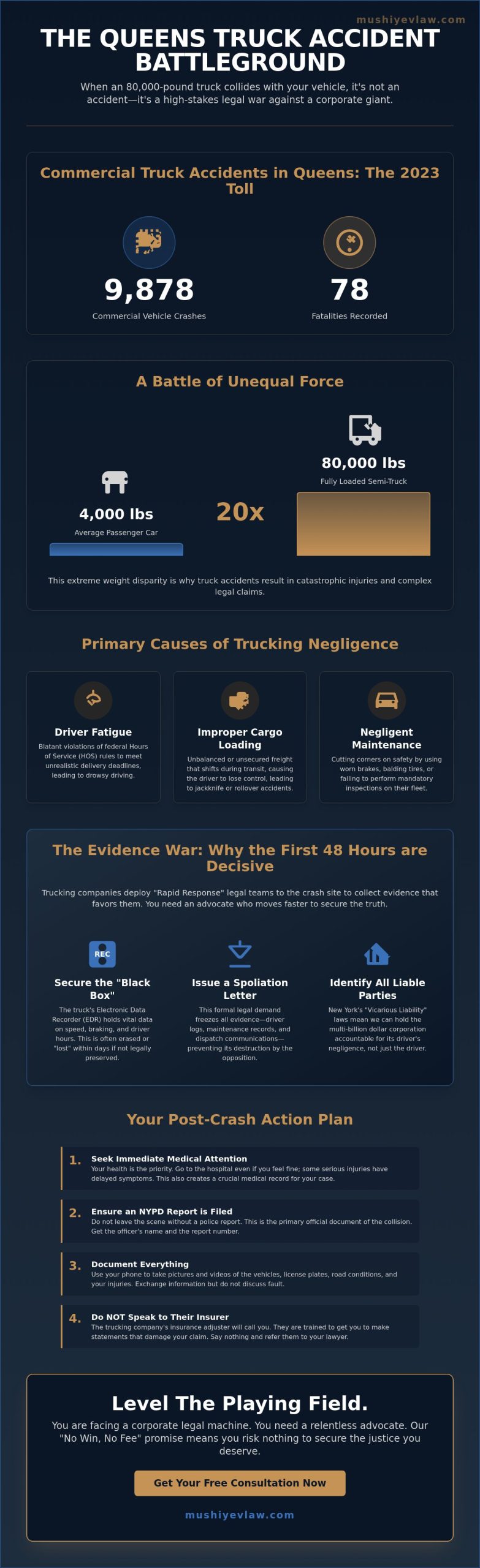 Commercial Truck Accident Lawyer in Rosedale & Rochdale