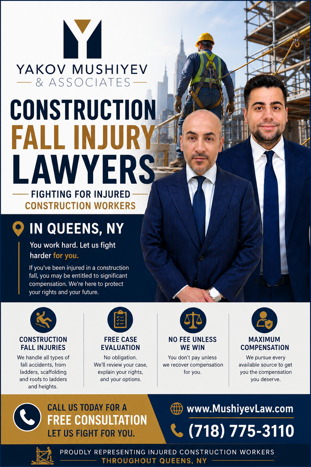 Construction Fall Injury Lawyers Queens