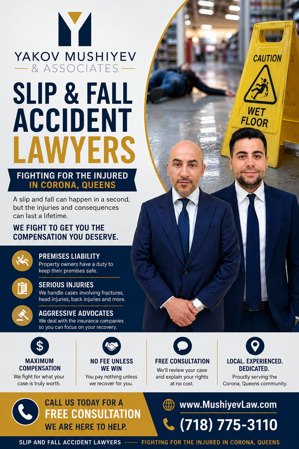 Slip and Fall Accident Lawyers in Corona Queens