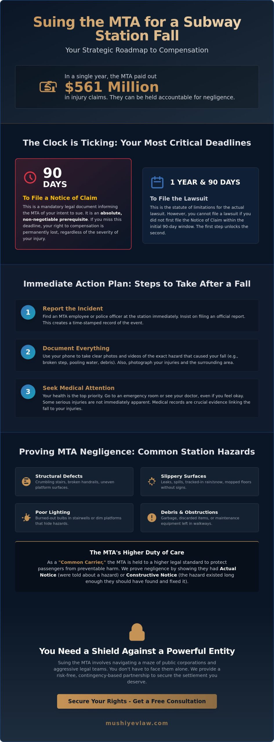 Suing the MTA for a Subway Station Fall in Queens: A 2026 Legal Guide