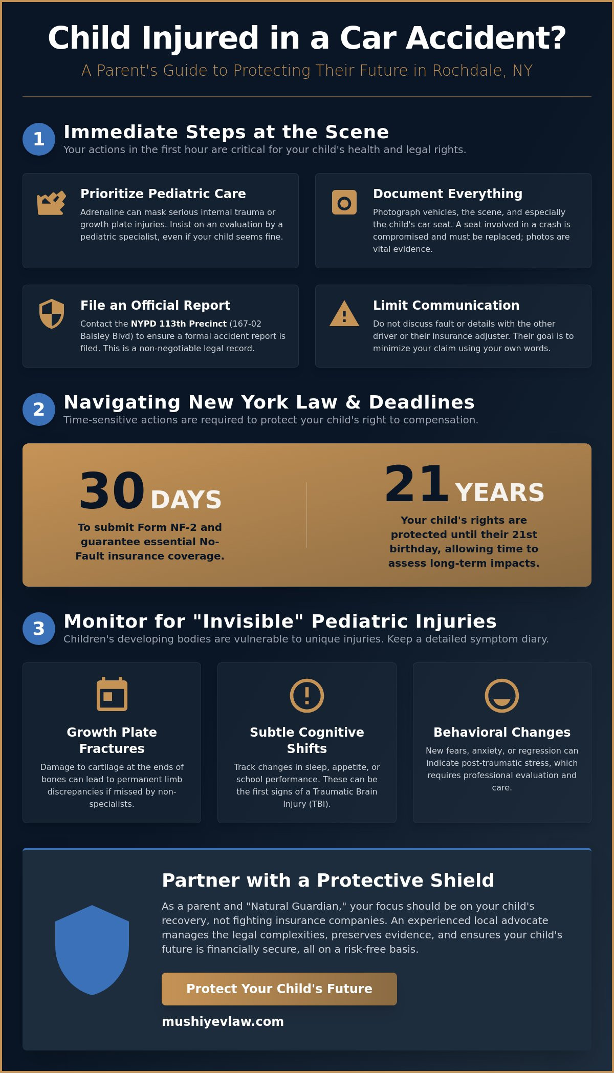 What if My Child Was Injured in a Car Accident in Rochdale? A Parent’s Guide to NY Law