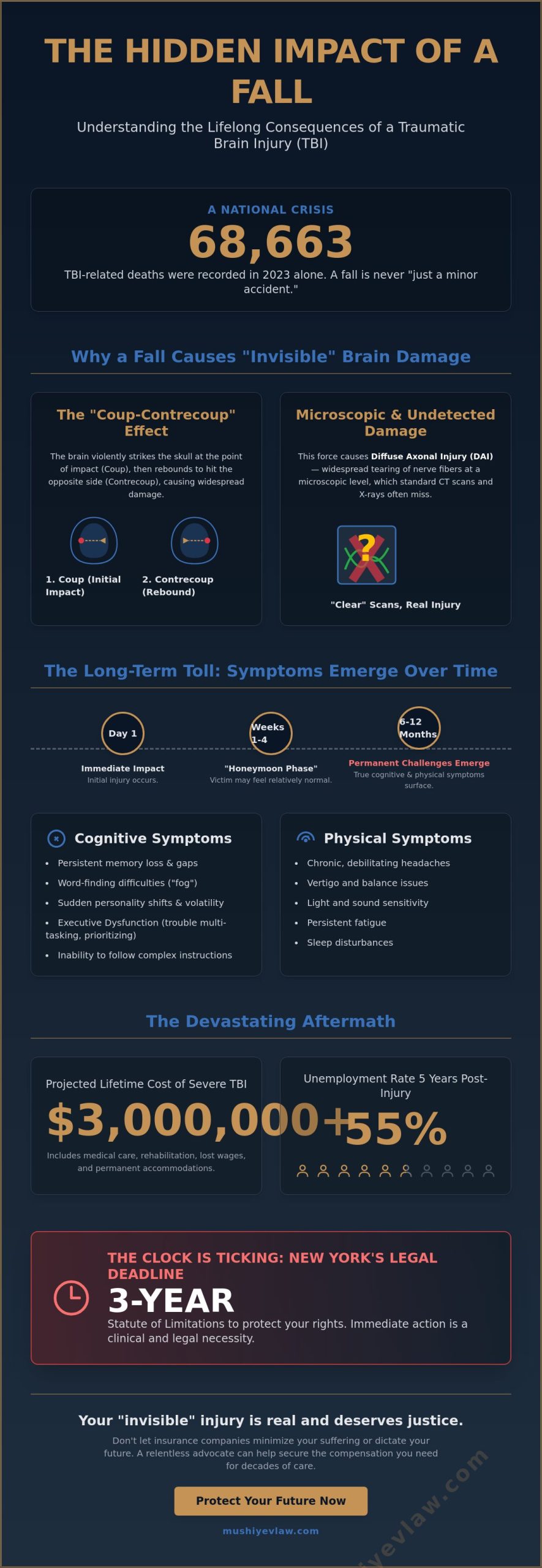 Long-Term Effects of a Traumatic Brain Injury from a Fall: The Lifetime Impact