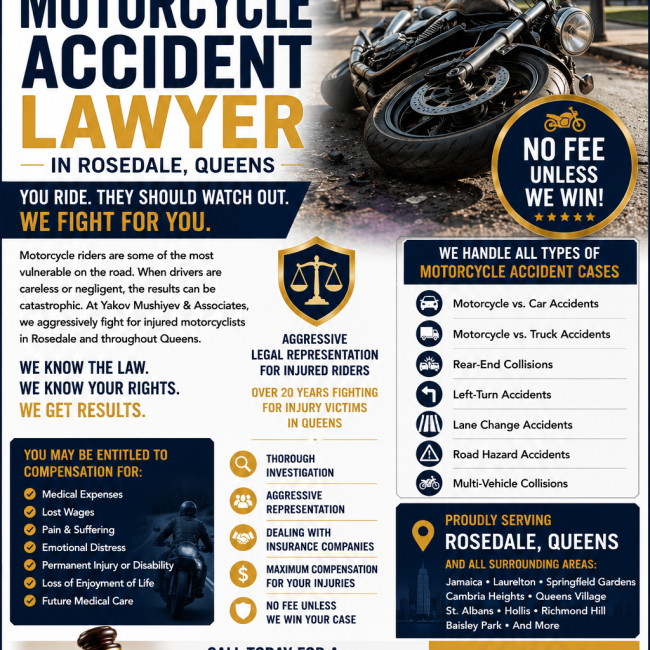 Motorcycle accident lawyer in rosedale queens