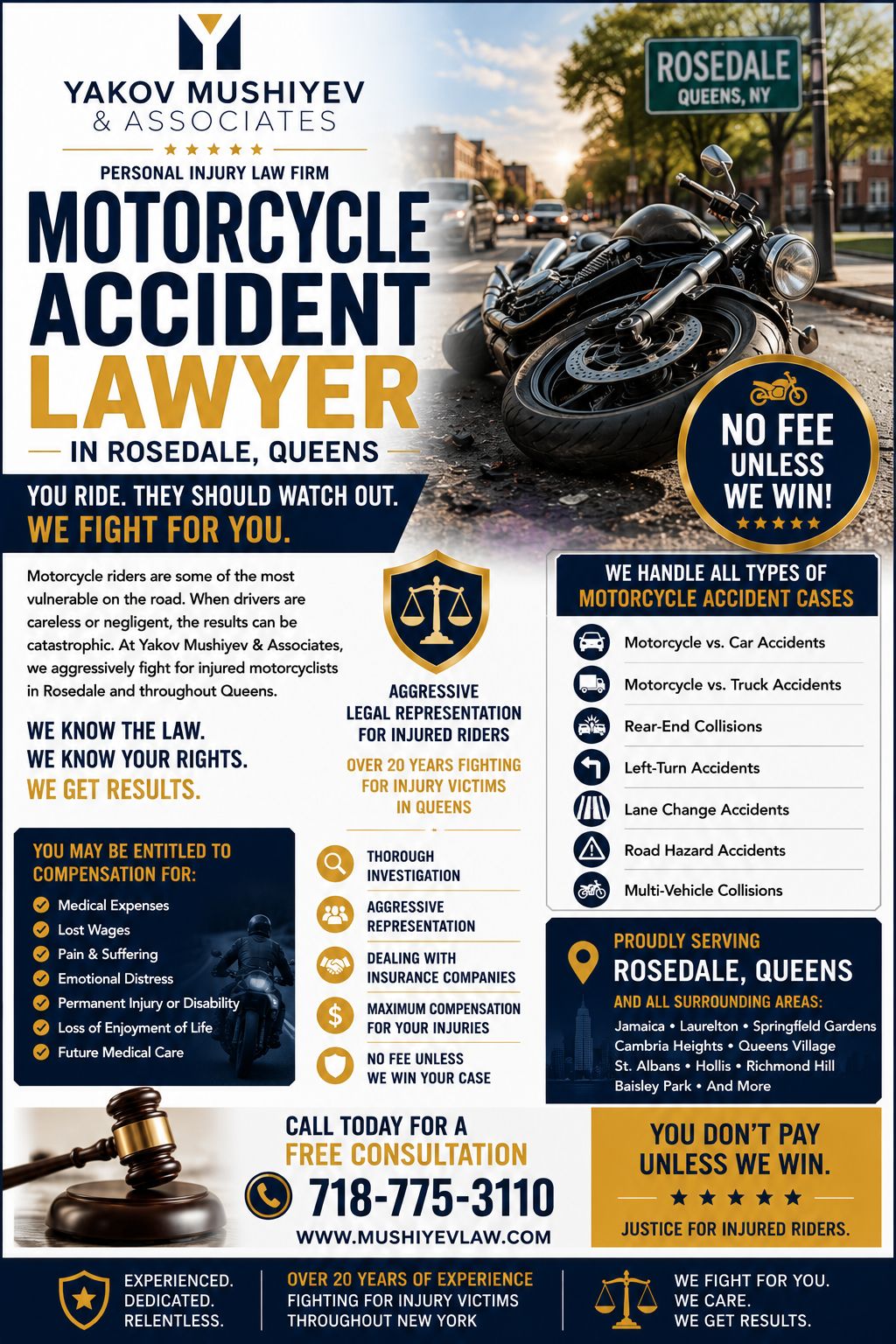 Motorcycle accident lawyer in rosedale queens