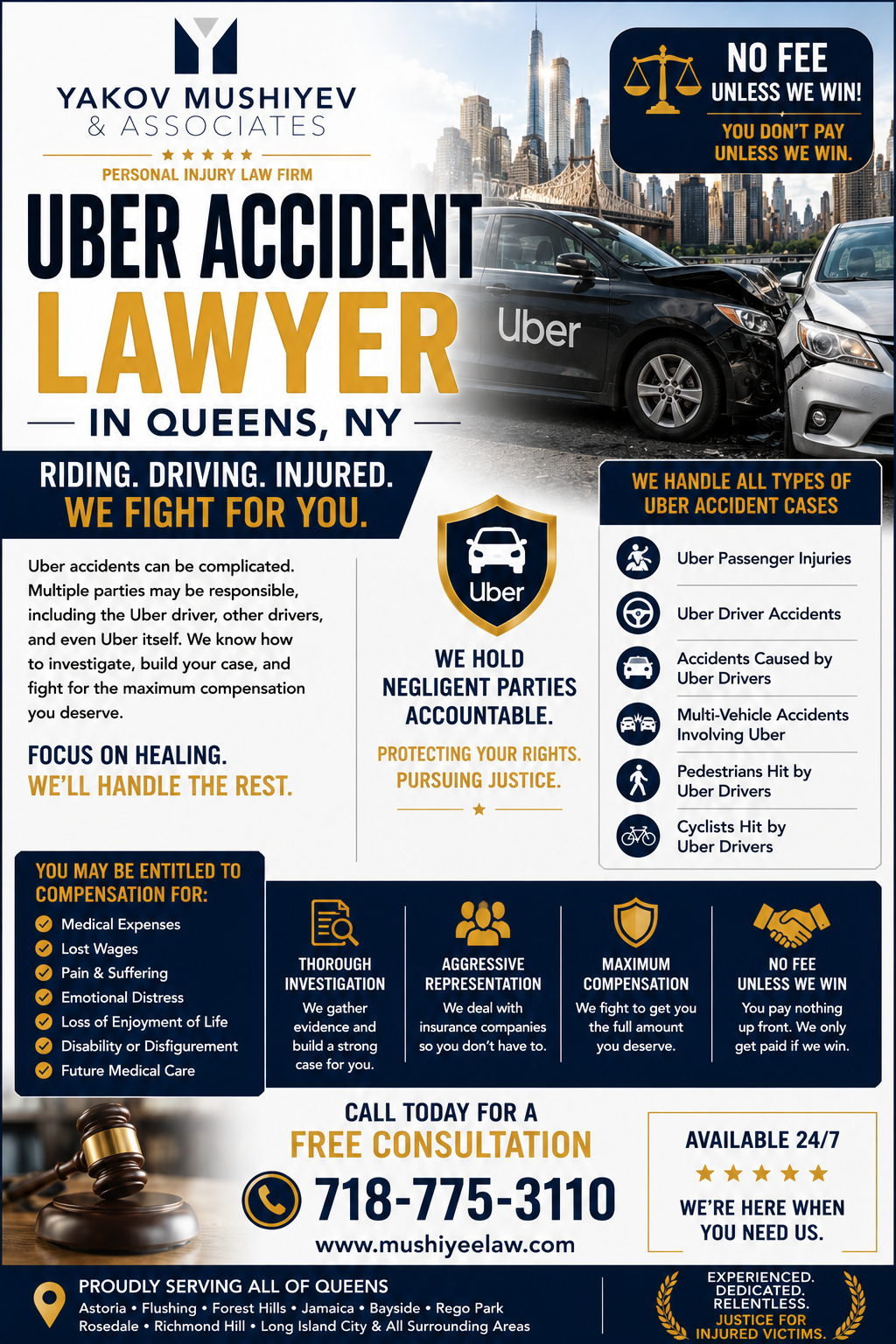 Uber accident lawyer in Queens NY Best Uber Accident Lawyer