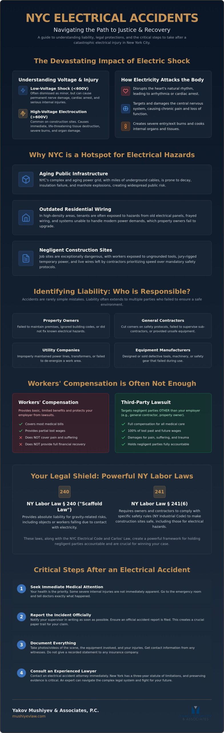 Electrical Accident Lawyer NYC: Recovering Maximum Compensation for Shock and Electrocution
