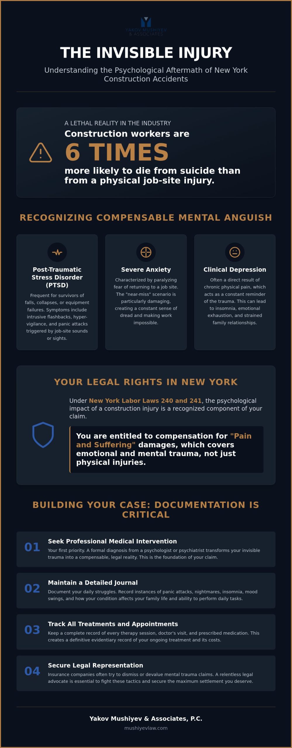 Beyond the Physical: The Psychological Impact of a Construction Site Injury in New York