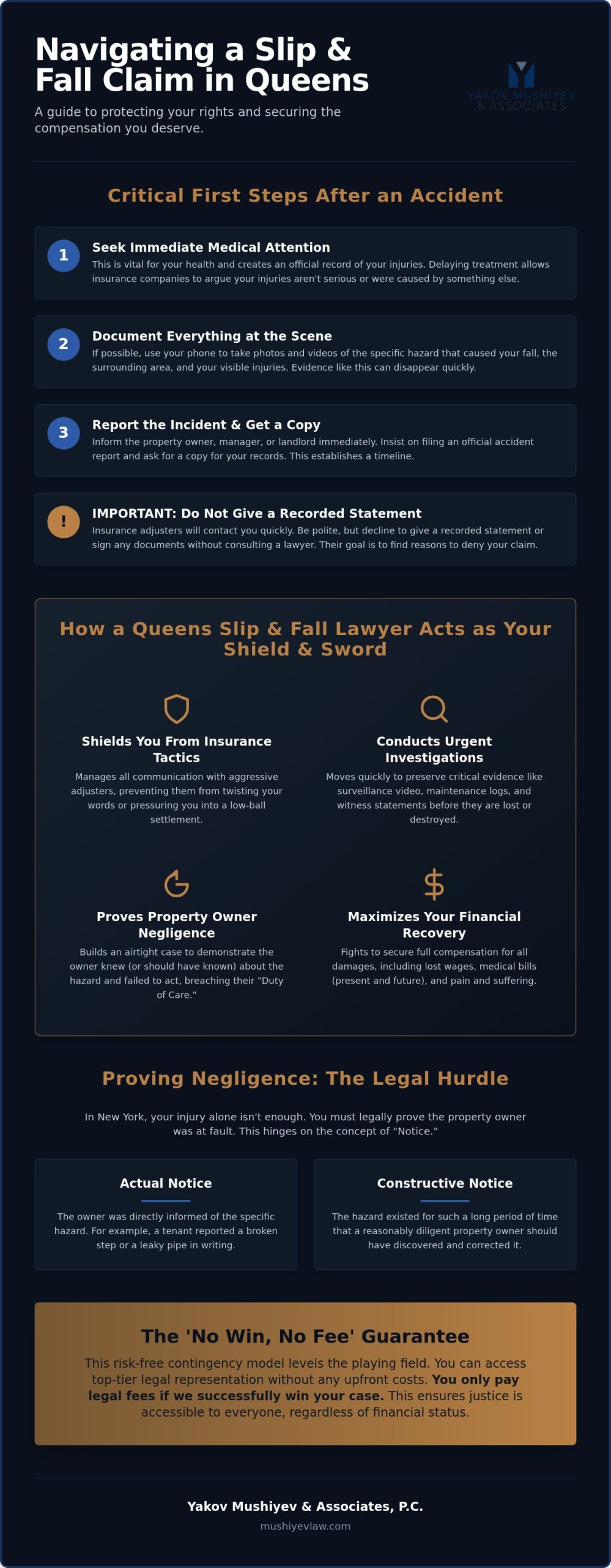 Slip and Fall Lawyer Queens: Relentless Advocacy for the Injured