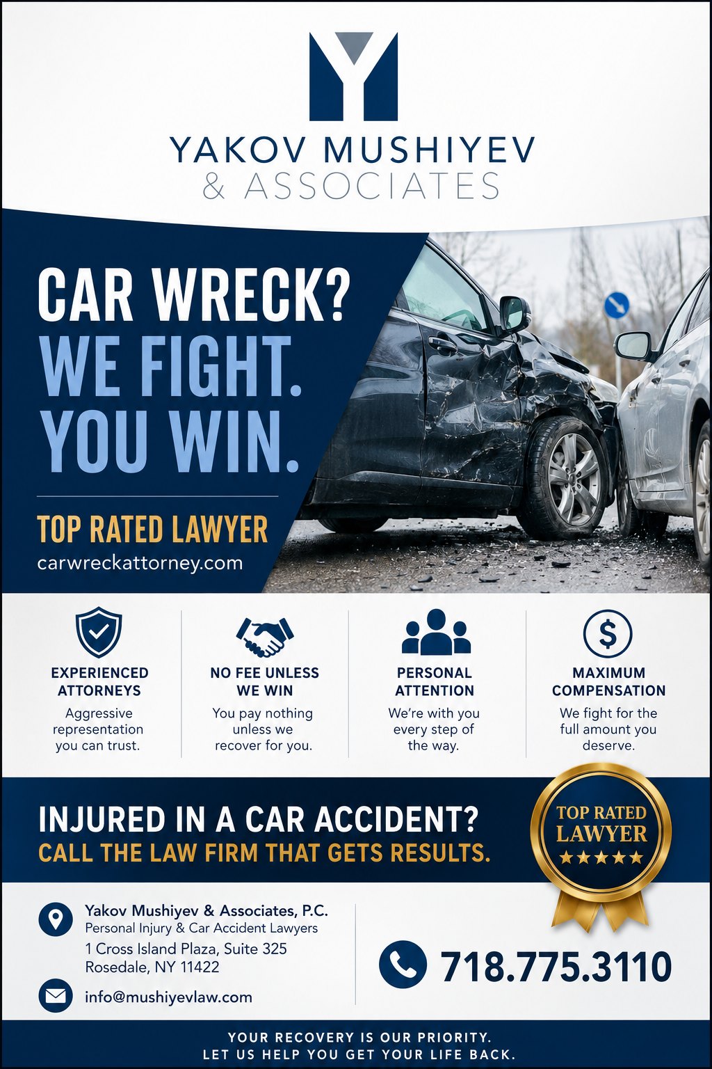 Middle Neck Road car accident lawyer Great Neck Nassau County best lawyer