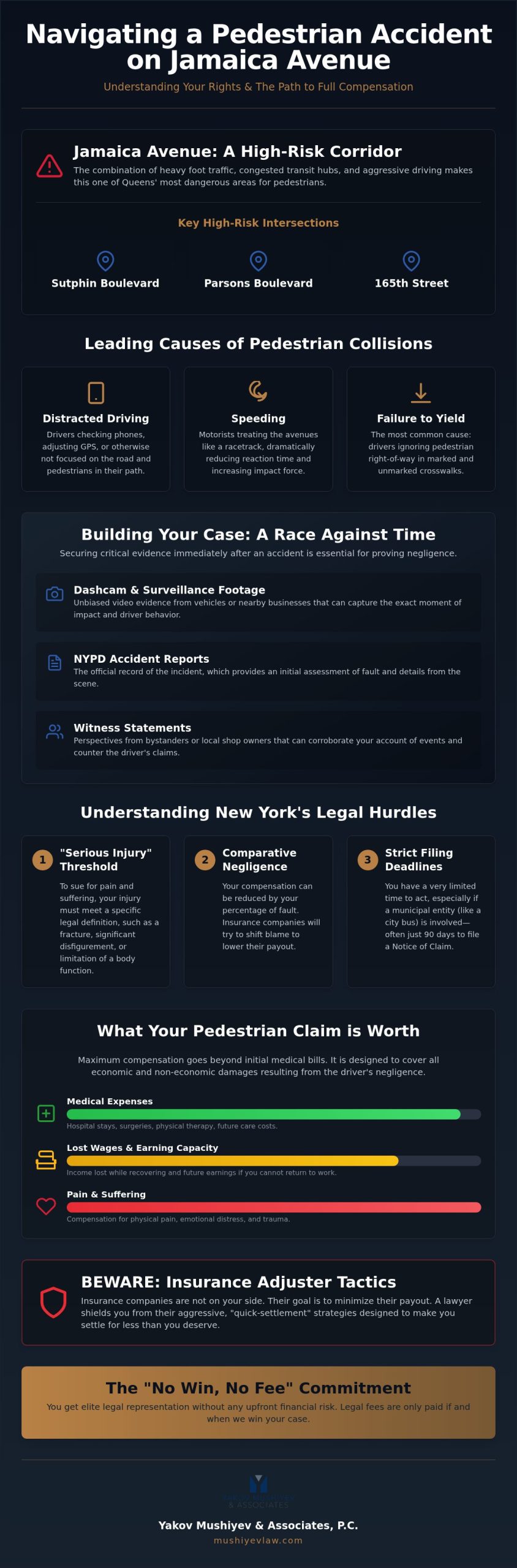 Pedestrian Accident Lawyer Jamaica Avenue: Relentless Advocacy for Queens Victims