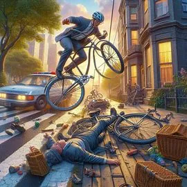 i just got hit on a bicycle in bellerose