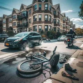 i just got hit on a bicycle in queens