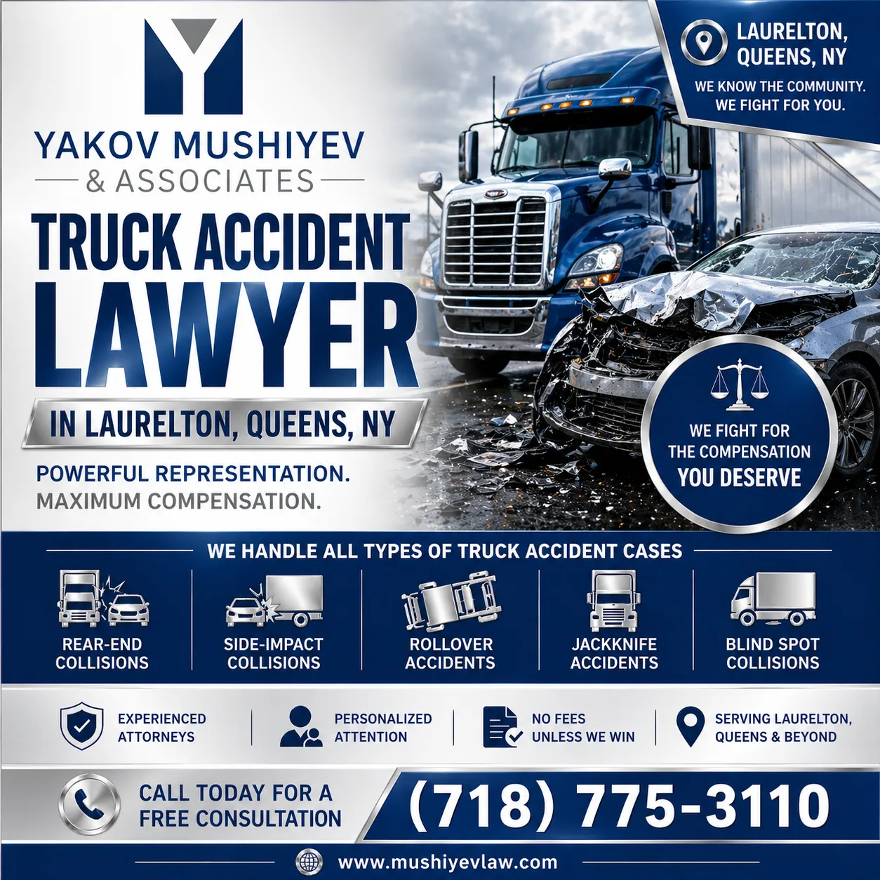 Laurelton Truck Accident Lawyer Queens NY