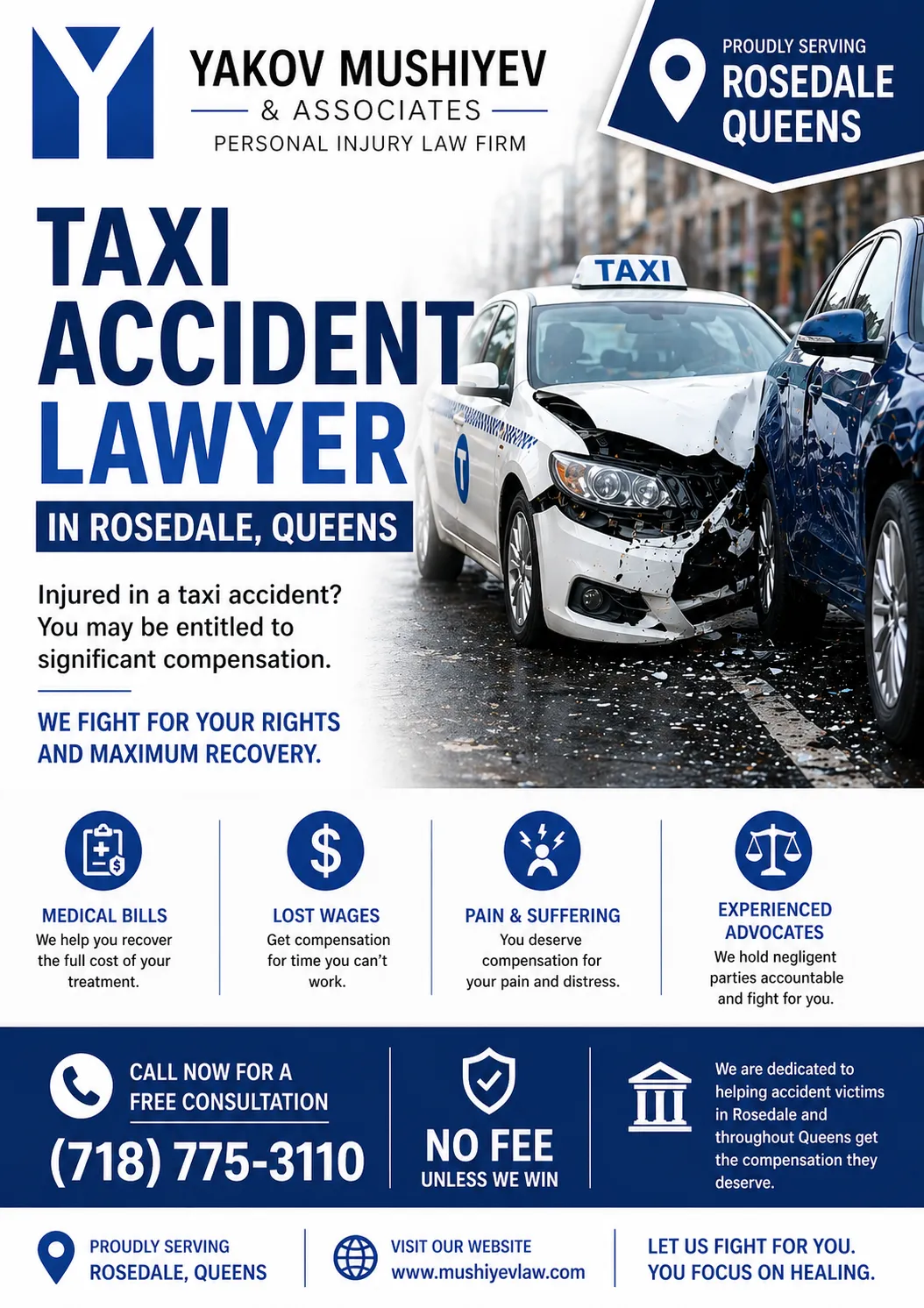 Taxi accident lawyer serving Astoria, Queens, New York