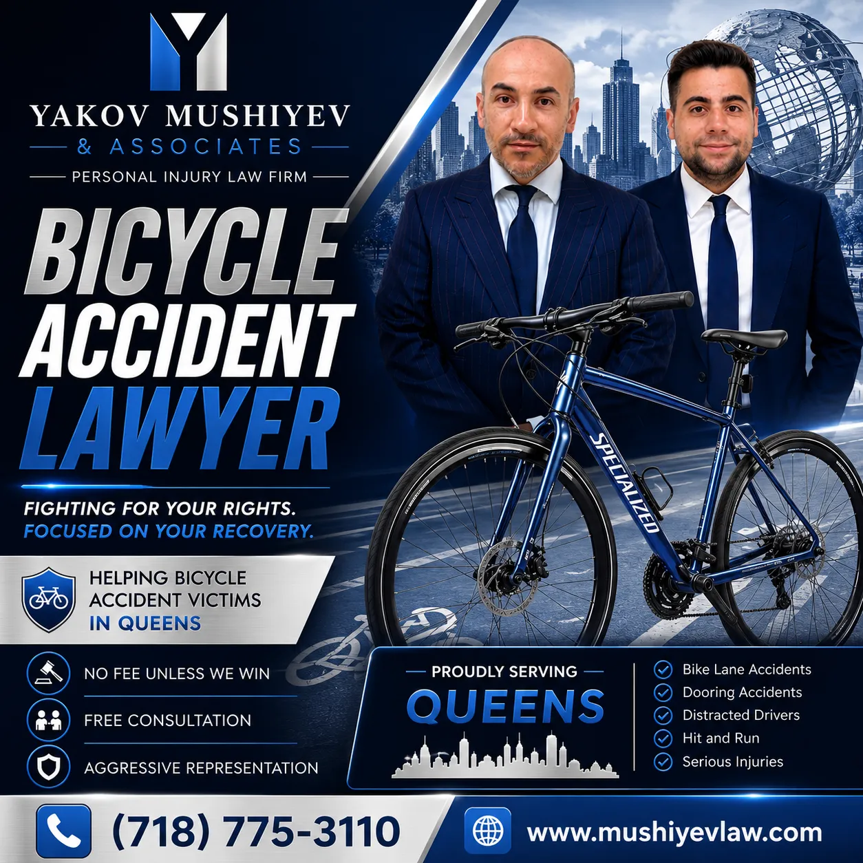 Bicycle accident law firm serving Jackson Heights, Queens
