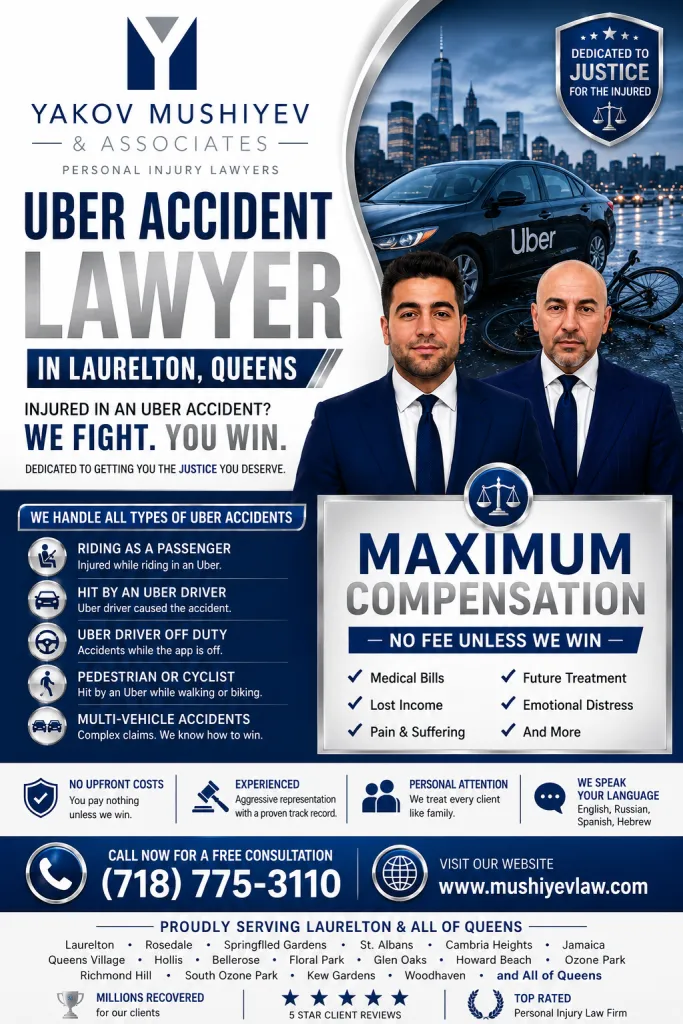 Uber Accident Attorney in Laurelton Queens Uber Accidents