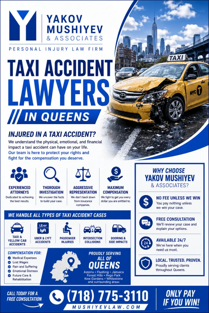 Taxi Accident Lawyers in Rego Park New York Queens