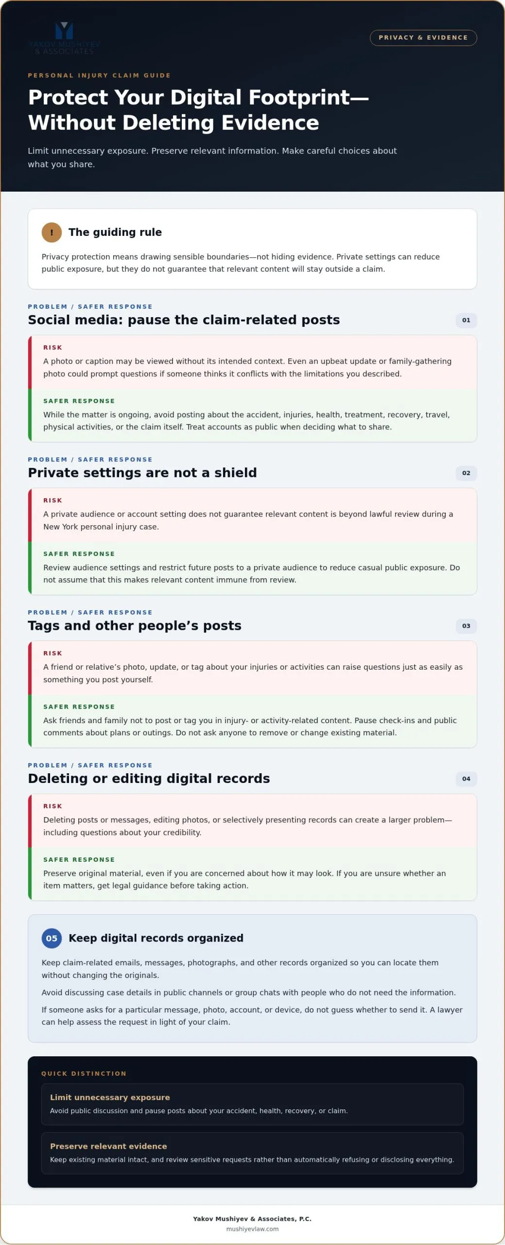 How to Protect Your Privacy During a Personal Injury Claim