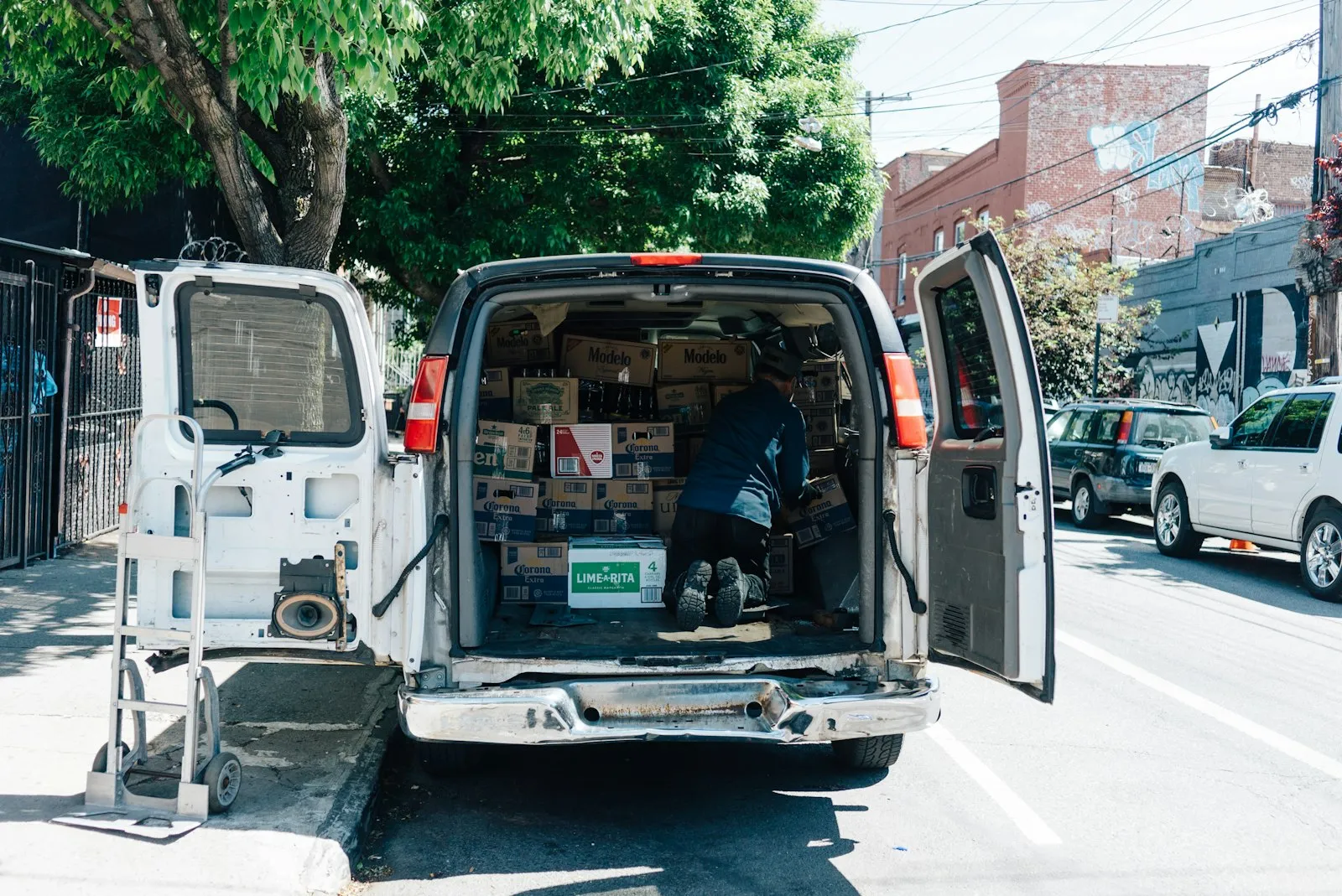 Delivery Driver Accident Lawyer in Bellerose – open cargo van used for deliveries
