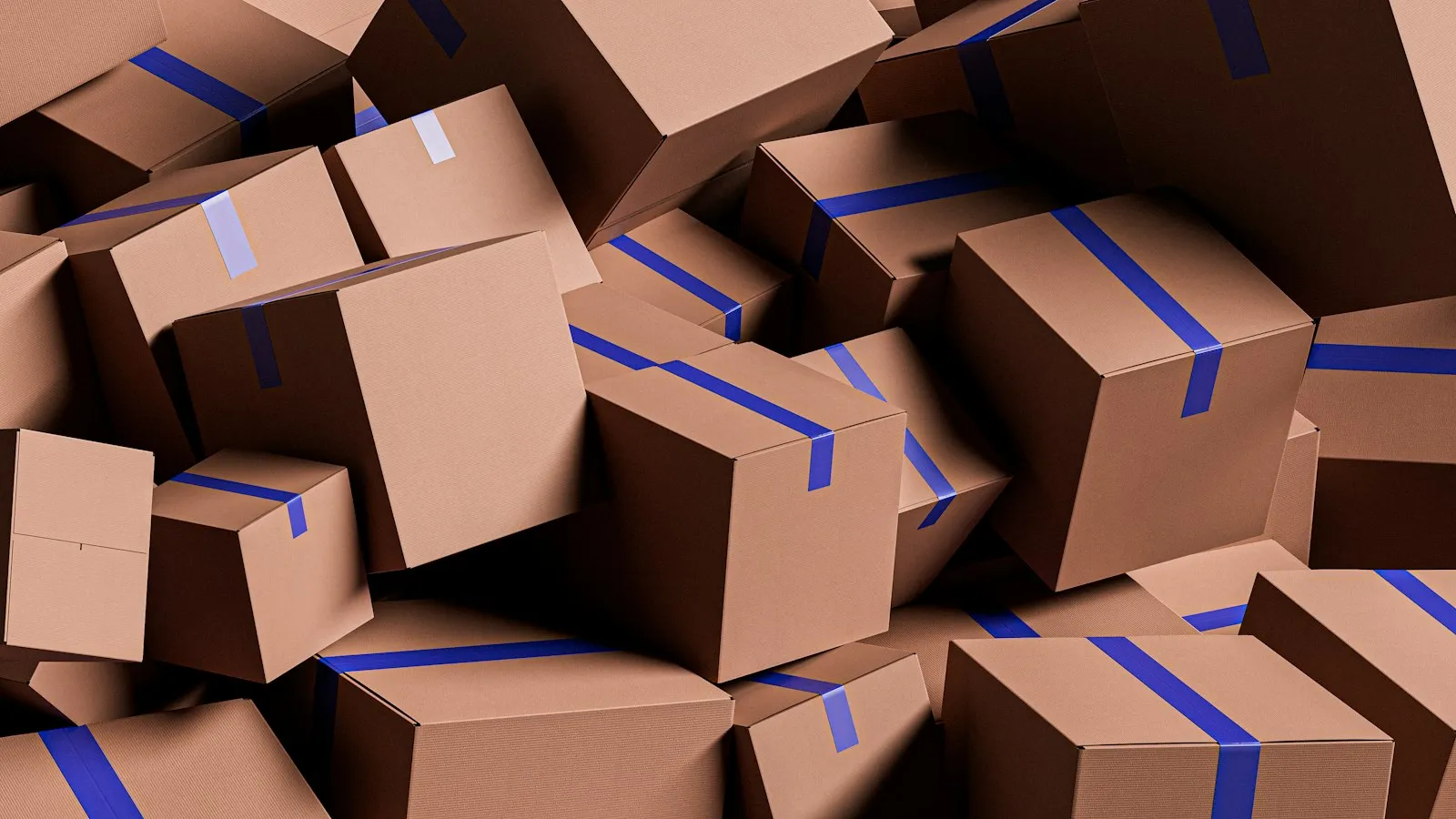 Delivery Truck Accident Lawyer in Bellerose – pile of cardboard delivery boxes