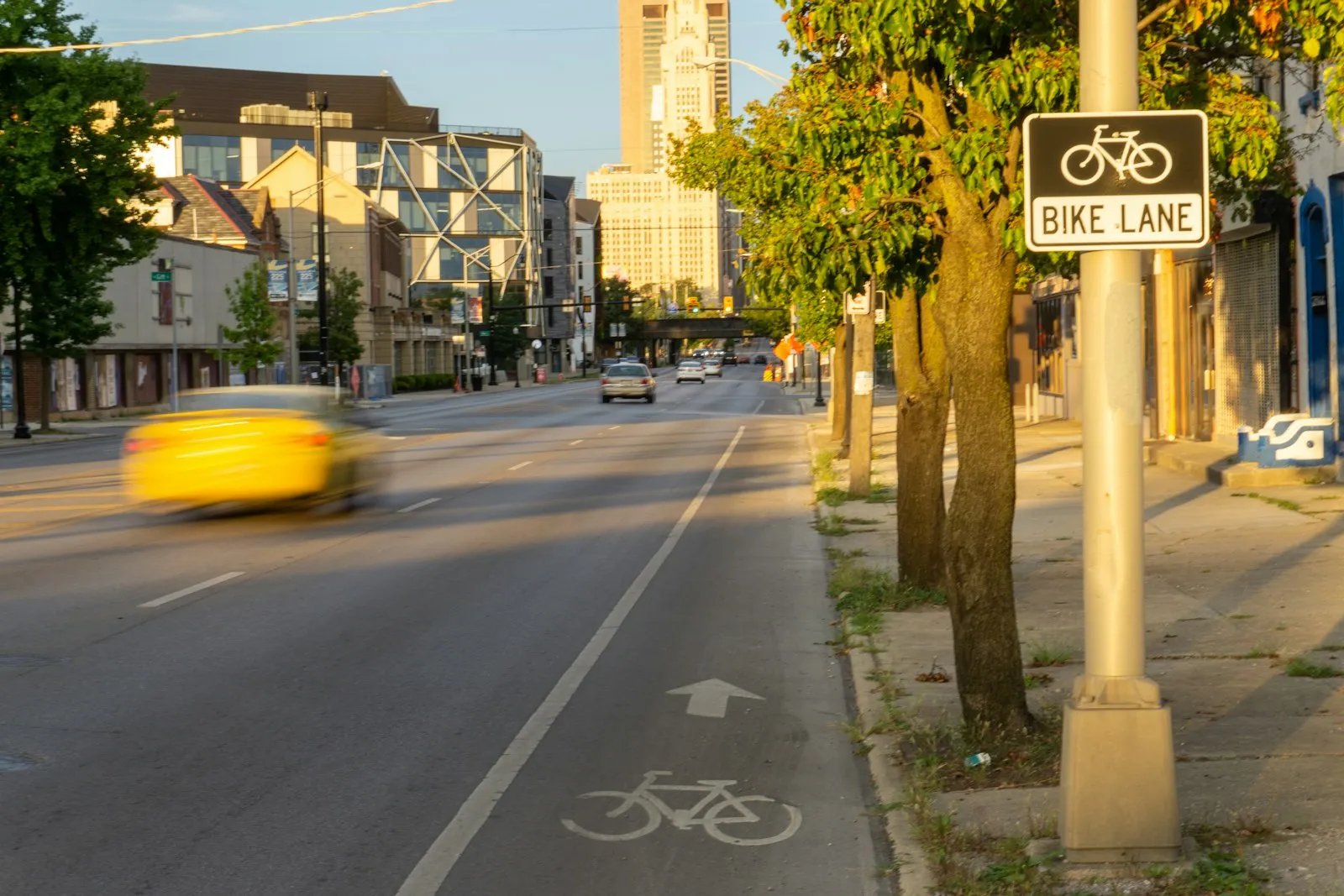 Electric Bike Accident Lawyer in Bellerose – city street with a bike lane