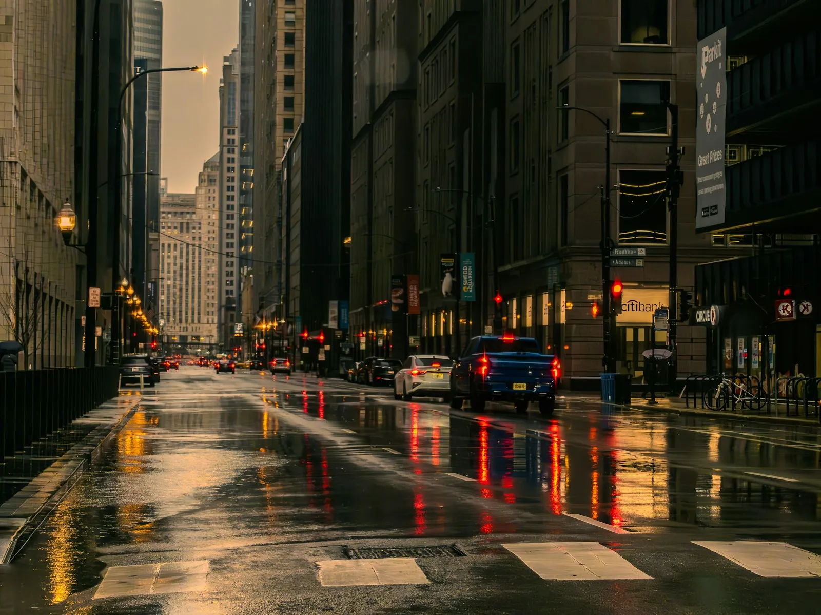 Motor Vehicle Accident Lawyer in Bellerose – wet city street after rain