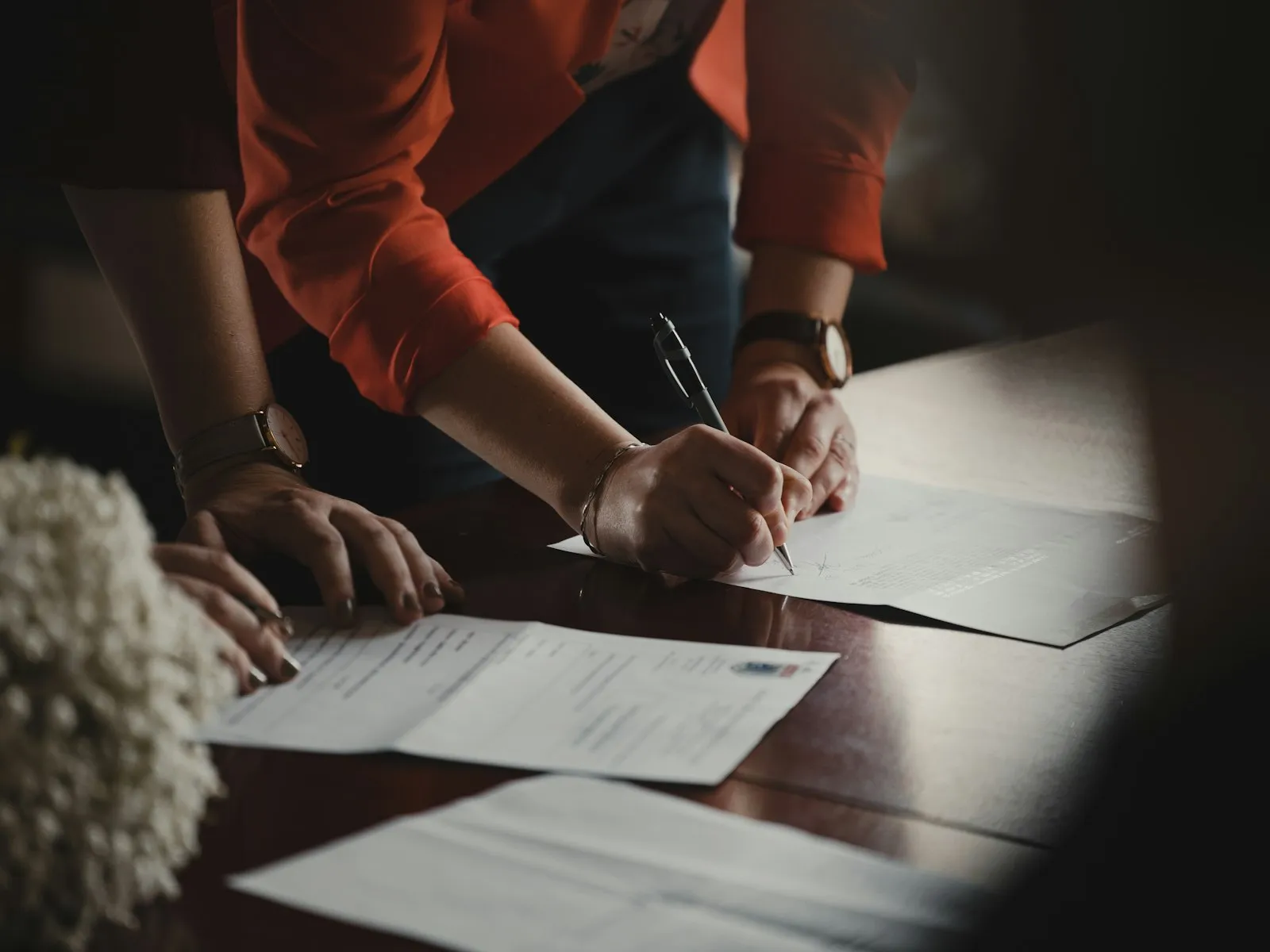 Motorcycle Accident Lawyer in Bellerose – reviewing insurance claim paperwork