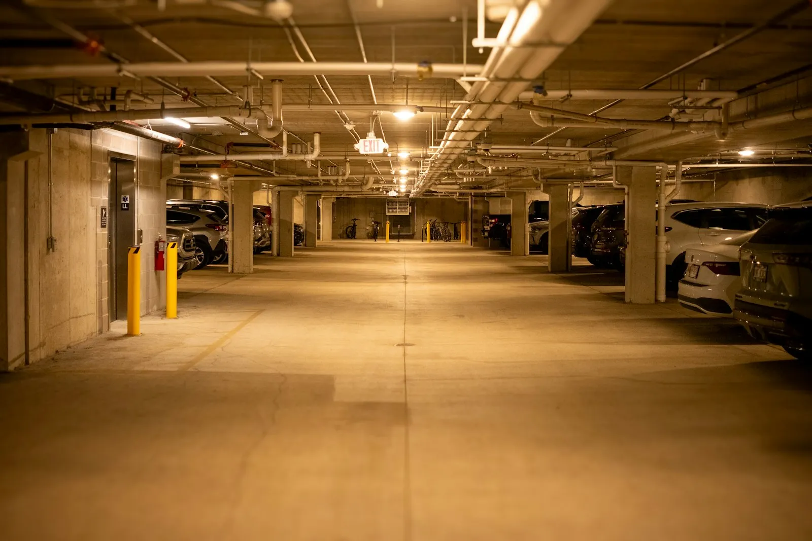 Parking Garage Accident Lawyer in Bellerose – empty underground parking level