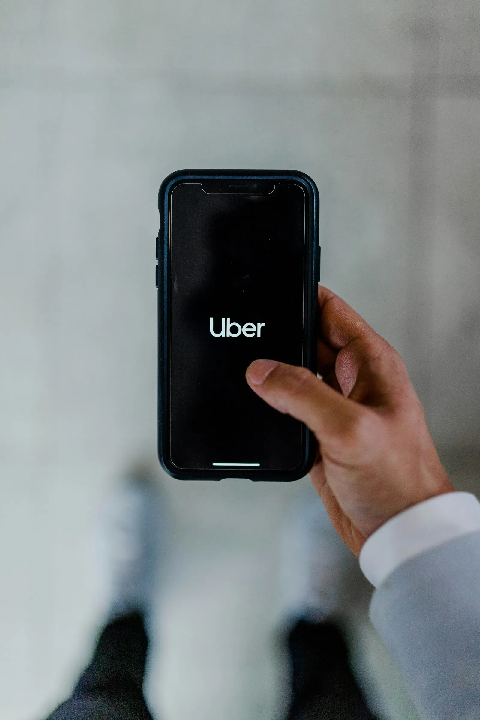 Person holding a smartphone