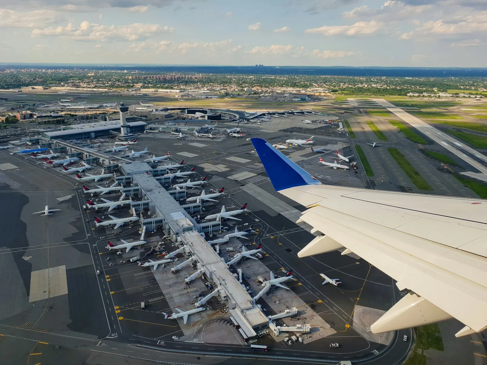 Aerial view of JFK Airport, Queens